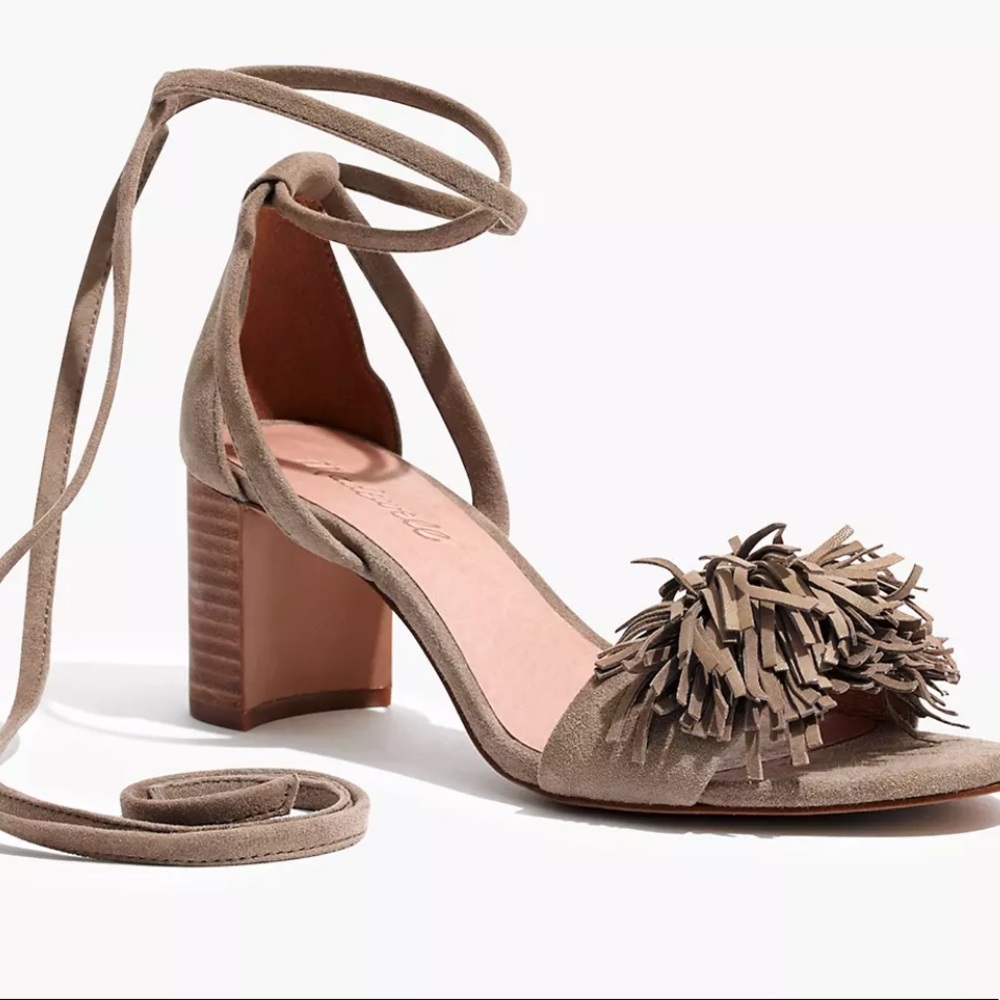 Madewell Lainy Ankle Wrap Heel Sandals
